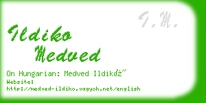 ildiko medved business card